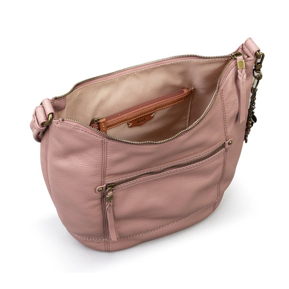 The Sak Sequoia Hobo Bag Vintage Coral Leather Shoulder Bag 107136 NEW - Picture 3 of 8